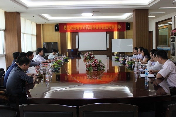 株洲國家高新技術產(chǎn)業(yè)開發(fā)區(qū)領導蒞臨我集團調(diào)研考察